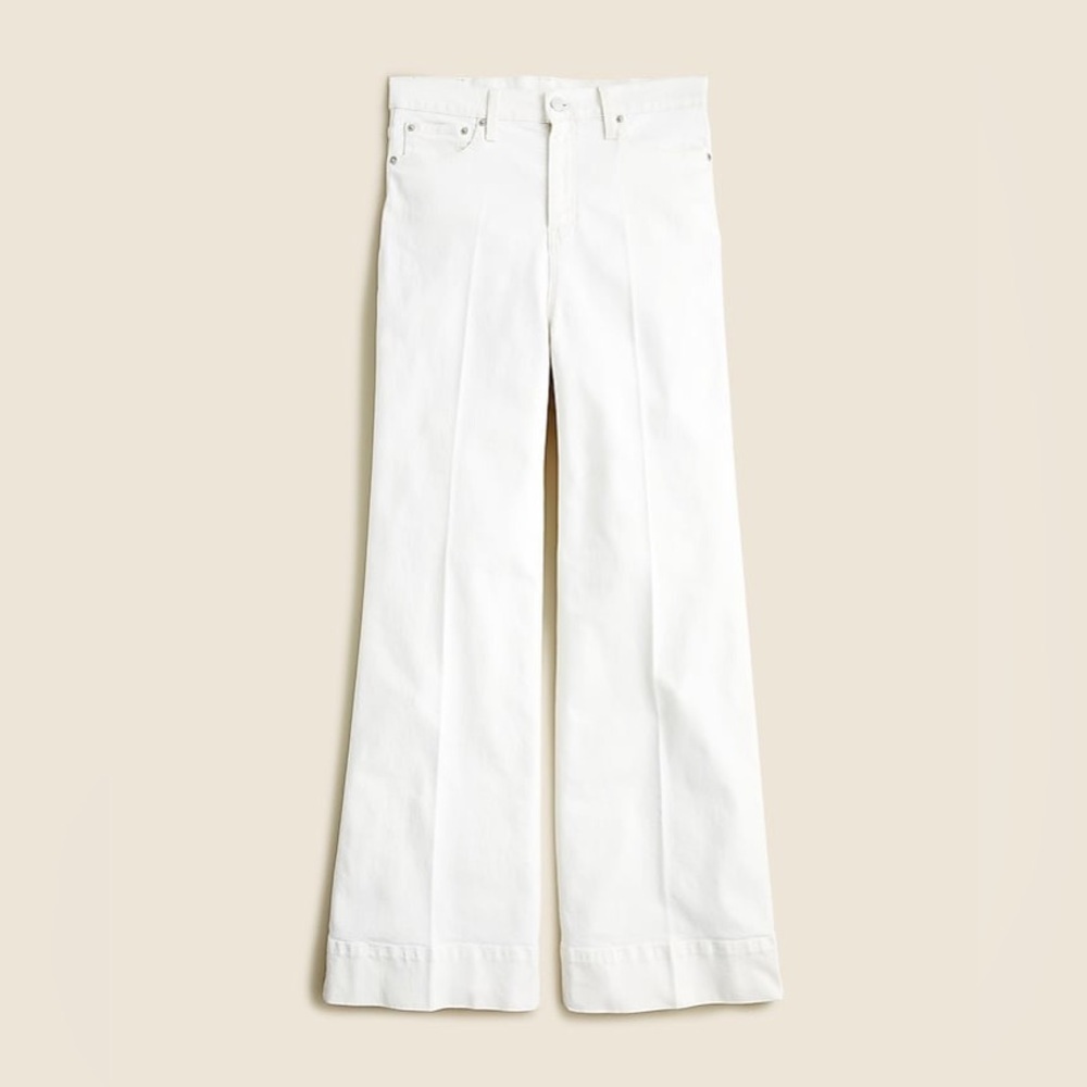 J. Crew Wide-leg denim trouser in white - Picture 4 of 15